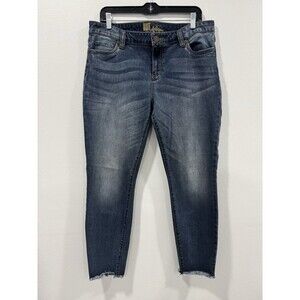 Kut From The Kloth Jeans Womens Size 14 Medium Wash Distressed